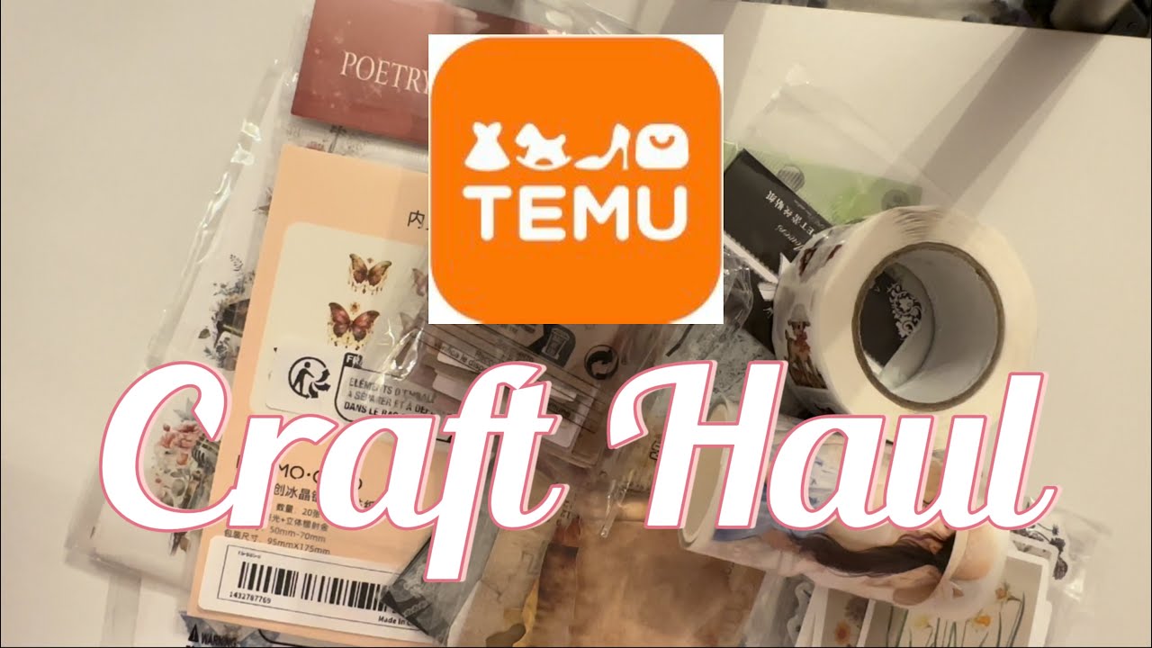 Temu Craft Haul Youtube