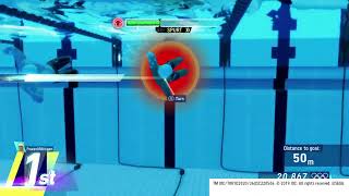 Olympic Games Tokyo 2020 - The Official Video Game 100m Swimming WR 42.674