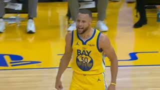 Stephen curry gets mad and shout to referee for not calling foul to austin river | warriorsvsnuggets