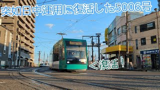 突如日中運用に復活した5006号