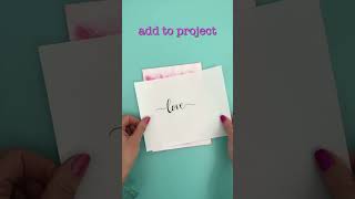 best HACK if you SUCK at hand lettering🖋️🤩 easy paper crafts