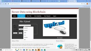 Securing Data Using RSA Encryption and Block Chain in Python