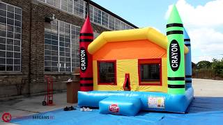 Commercial Inflatable Crayon Bounce House Time-Lapse - Commercial Bargains Inc.