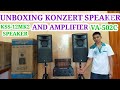 UNBOXING KONZERT SPEAKER KSS-12MK2  AND AMPLIFIER AV- 502C & SOUNDS CHECK.