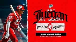 En Vivo. Diablos Rojos vs Saraperos. 5 de junio, 2024.