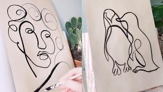 Artist Creates Incredible Artwork With One Continuous Line