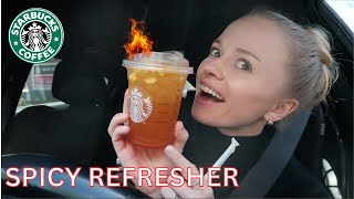 *NEW* STARBUCKS SPICY PINEAPPLE REFRESHER | REVIEW