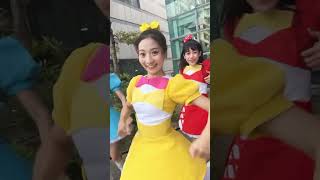 MOMO家族姐姐~一起跳  TZUYU「Run away」周子瑜 新歌（粉紅：小紅莓姐姐®｜黃：泡芙姐姐®｜藍：水晶姐姐®｜紅：優格姐姐®）#shorts #song #kids #momokids