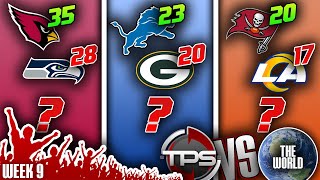 2022 NFL Week 9 PICKS, PREDICTIONS & PRIZES! TPS vs THE WORLD!!!