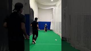 Cricket net session in Montreal, Canada. #cricket #cricketpractice #cricketshorts #cricket video