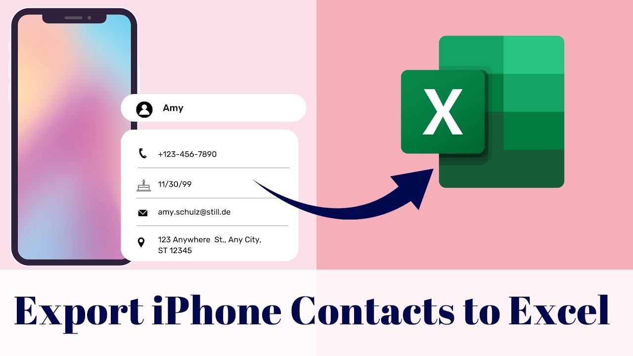 How To Export Iphone Contacts To Excel In 3 Easy Steps Youtube