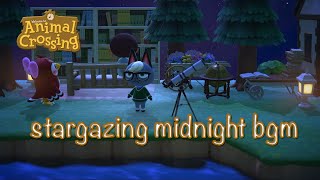 Animal Crossing Ambience | Meteor Shower Night BGM 🌟 | Work Study Sleep