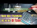 Penyebab regulator DC to DC Tcon tidak ada tegangan output || Servis TV layar gelap suara normal.