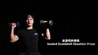 坐姿啞鈴肩推 Seated Dumbbell Shoulder Press