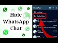 How to Lock and Hide WhatsApp Chats