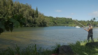 Fishing at the Hanalei River | Our Kauai Life | Island sunset