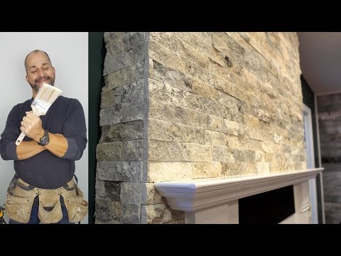 DIY How To Install Stone on Your Fireplace Easily DIY How To Install Stone on Your Fireplace Easily