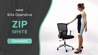 Silla Operativa ZIP WHITE | Ergosit - Sit right, work better