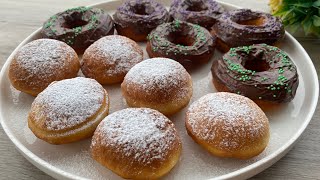 Soft Donuts 😋 Without Yeast 🤗 Recipe for 10 min. 👌🤩