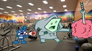 Chalkzone: Snap fitness training Blocky