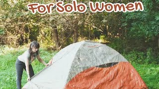 Solo woman in gold camping trip with my boyfriend #solo #camping