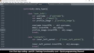 Live chat app | Part29 Settings function 2 | Javascript, AJAX, HTML, CSS, JSON, PHP, MYSQL Tutorial
