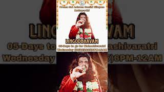 LINGODBHAVAM 05-Days to go Mahashivaratri Wednesday (26/2/2025)6PM-12AM|Prema Sai Ashram Rettaparthi