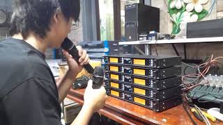 ทดสอบสัญญาณไมค์ SKM9000ความถี่ใหม่ 694-703 และ 748-758MHz สามารถใช้ร่วมกันได้หลายชุด ราคา 4,700 บาท