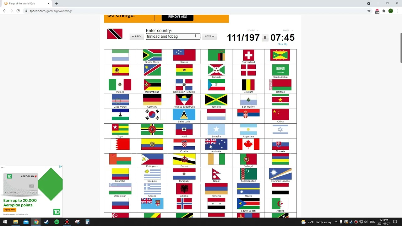 Sporcle- Flags Of The World - YouTube