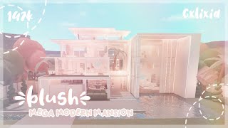 Bloxburg | Blush Summer Mega Mansion Exterior | House Build | $147k