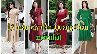 V1850. 115 mẫu váy đầm dài đẹp Quảng Châu sang trọng mới nhất | Đầm đi dự tiệc trung niên cao cấp.