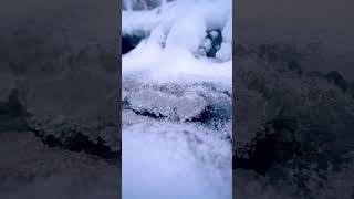 Crisp winter creek in Alaska