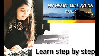 Titanic: My Heart Will Go On –James Horner / Céline Dion - Easy piano Tutorial | Leonardo DiCaprio
