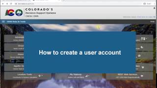 CDSS Tools: Create user account