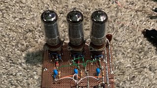 Live! Small vacuum tube tesla coil/3 pack amp and ankh transmitter