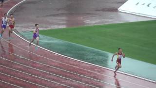 男 4x400mR 予3組_平成29年福岡県高校学年別選手権 中部ブロック予選大会