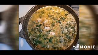 Lebanais soup lentils And taro.