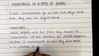 Diwali Festival Celebrations | Significance and Importance of 5 Days of Diwali | Dhanteras