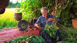 Country Life Vlog in Shirgah Forests and Basket weaving 1 - ولاگ زندگی روستایی در ایران قسمت اول