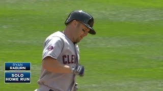 CLE@SEA: Raburn hits a solo home run to right field