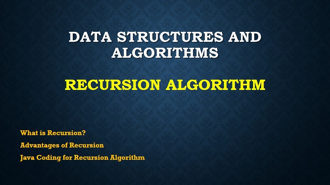 Recursion In Data Structures And Algorithms - YouTube