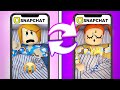 Roblox Family | Switching Night Routines With My Sister On Snapchat!