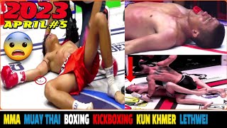 Top 50 Brutal Knockouts - Muay Thai.MMA.Kickboxing.Boxing🌎2023.4 #5