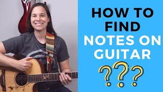 How To Find Notes On Your Guitar - FREE Fretboard Diagram!