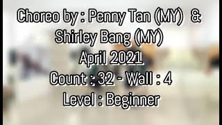 Yi Cuo Zai Cuo ( 一错再错)  choreo by : Penny Tan (MY)  \u0026 Shirley Bang ( MY) April 2021 C 32 - Wall : 4