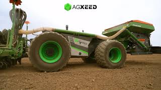 AgXeed AgBot 2.055W4 featuring AMAZONE FTender 1600 \u0026 AMAZONE Precea 3000