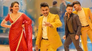 💛 කහ ශර් ට්  අයියා ‍යාලුවගේ Wedding එකේ දීපු Surprise එක 😅 | Wedding Surprise Dance 2025