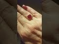 4.69ct madagascan ruby solitaire with white zircon accents in 10k solid gold