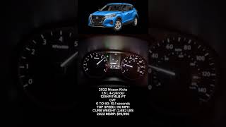 2022 Nissan Kicks 0-60 MPH #carshorts #nissan #nissankicks2022 #0to60 #cvt