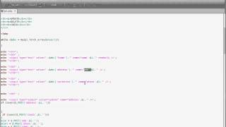 PHP EDITABLE HTML TABLE
